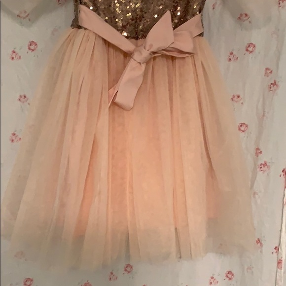 Handmade Formal Sequin Flower Girl Dress - Picture 7 of 11